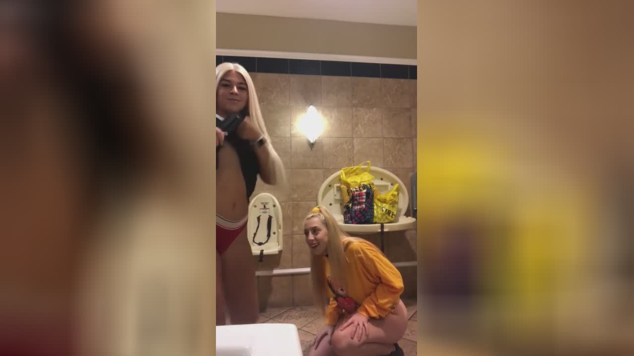 Two Blondes Licking Pussy - Hot pussy licking between two blonde lesbian sluts getting horny in the  bathroom and want to masturbate until enjoying orgasms. - Videos - djav  tube the best premium porn