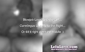 Trong tư thế quan hệ tình dục 69 với quan điểm của bộ đôi, Lelu Love được âm đạo cạo lông hồng hào của cô liếm mạnh trong khi giật ra và bú một con cặc bự như bú cặc thật.