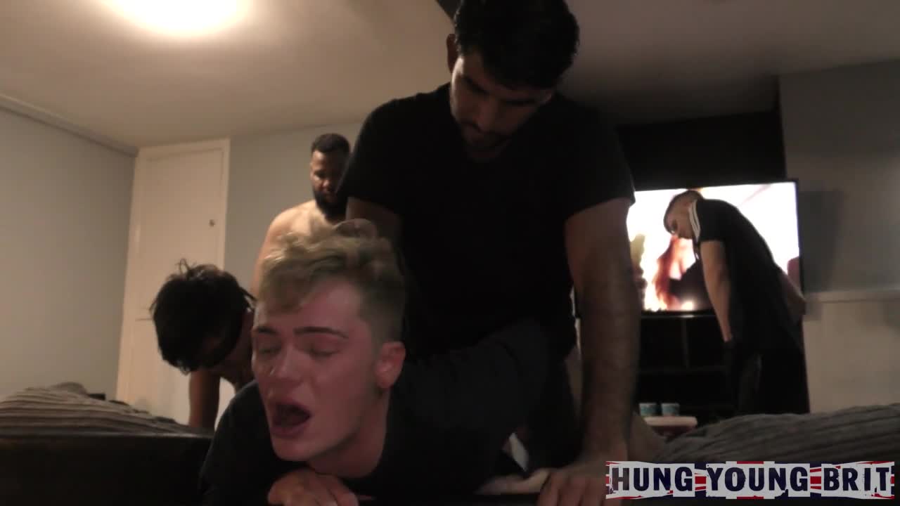 This group of gay friends held a small house party in one of their homes