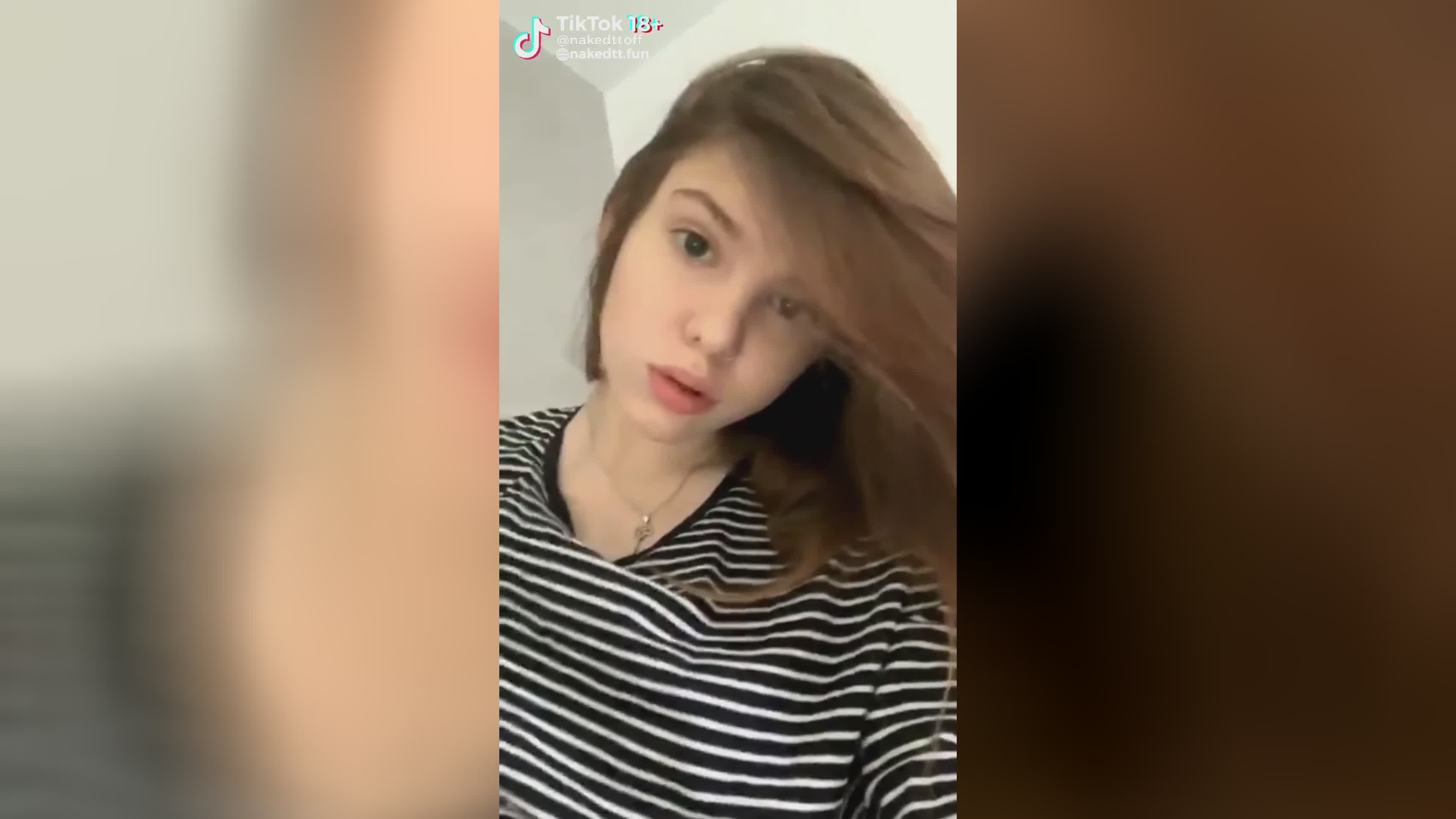 Nude tiktok girl showing off unreal cute tits